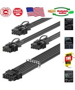 Elegant 70cm 600W PCIe 5.0 GPU Power Cable for RTX 30/40/50 Series, Black - $1,013.73 MXN