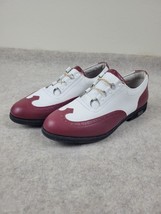 Footjoy Europa Collection Golf Shoes Women's  Size 9M Red White 99291 - $18.58