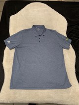 Adidas Golf Mens Blue Short Sleeve Polo Shirt Size 2XL Hackfest 20’ - $26.71