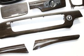 2009-2015 BMW 750Li F02 INTERIOR WOOD GRAIN DASH DOOR PANEL TRIM SET P8878 image 4