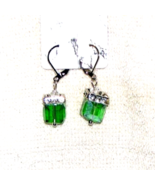 Women&#39;s Exotic Green Crystal Drop Dangle Statement Earrings Fashion Jewe... - £9.72 GBP
