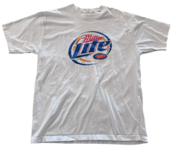 Vintage Miller Lite Shirt Mens White Beer Promo Graphic Tee sz XL - $34.64