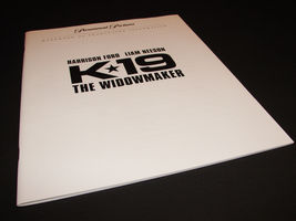 2002 K 19 THE WIDOWMAKER Movie Press Kit Production Notes Harison Ford Liam Nees - £11.98 GBP