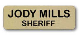Jody Mills Sheriff Supernatural Name Badge w/ Pin Back &amp; Bonus Anti Possession B - £12.78 GBP