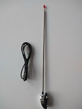 AM FM Radio Antenna w/ Red Tip Single Side Mount Retractable Vintage Retro Style - £25.85 GBP