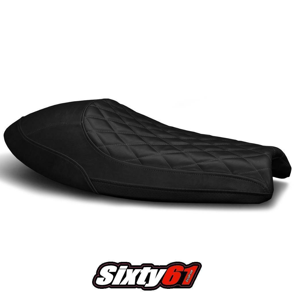 Luimoto Tec-Grip Seat Cover For KTM 690 SMC-R (2019-2024) – Black/Orange Suede, Vinyl