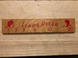 Vintage Fisherman&#39;s Liars Ruler. Gag gift fishermen. - $7.90