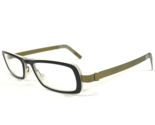 Lindberg Eyeglasses Frames 1016 AB10 Black Green Rectangular Acetanium 5... - $242.97