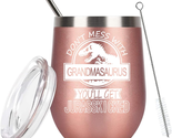 Grandmasaurus Tumbler Don&#39;T Mess with Grandmasaurus You&#39;Ll Get Jurasskic... - $25.35