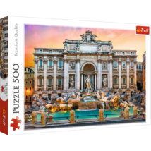 500 Piece Jigsaw Puzzle, Fontanna di Trevi, Rome, Italy, Adult Puzzles, Trefl - $46.14 CAD