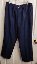 Alfred Dunner Women&#39;s Classic Fit Proportioned Short Pants Size 14 Navy Blue NWT - £15.99 GBP
