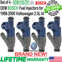 4Pcs BOSCH New OEM Fuel Injectors for 1998, 1999, 2000 Volkswagen Beetle 2.0L I4 - £273.56 GBP