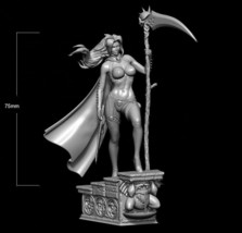 1/24 75mm 3D Print model Kit Beautiful Girl Warrior Monster Slayer Unpainted - £22.29 GBP