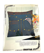 Vogart Crewel Creative Stitchery 774B Jeans Pillow Kit Vintage 1975 Country - $22.23