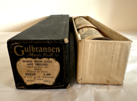 1912 Gulbransen Player Piano Music Word Roll When Irish Eyes Are Smiling... - $24.45