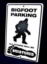 Bigfoot Parking - *Us Made* Embossed Metal Tin Sign - Man Cave Garage Bar Decor - £11.95 GBP