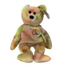 Retired Ty Beanie Baby Peace Bear 2/1/1996 MINT Condition Korean Market - £7.06 GBP