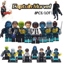 8pcs/set Captain Marvel Skrulls Talos Nick Fury Korath Yon-Rogg Minifigures - £13.46 GBP