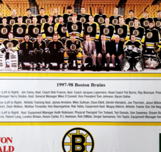1997-1998 Boston Bruins Team Poland Spring Boston Herald Print NHL Vinta... - €21,53 EUR