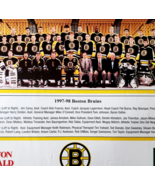 1997-1998 Boston Bruins Team Poland Spring Boston Herald Print NHL Vinta... - $456.87 MXN