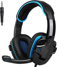 Gaming Headset Compatible With Xbox One, PS4, PC, Volume Controller, Noi... - £17.48 GBP