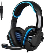 Gaming Headset Compatible With Xbox One, PS4, PC, Volume Controller, Noi... - £17.41 GBP