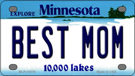 Best Mom Minnesota State Novelty Mini Metal License Plate Tag - £11.55 GBP