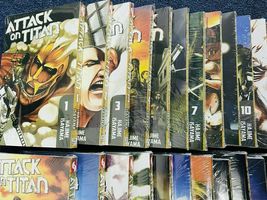 Attack On Titan Hajime Isayama Manga Volume 1-17 Set English Version Com... - $185.90