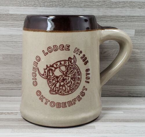 Oktoberfest 1976 Cicero Lodge No. 205 16 oz. Sturdy Coffee Mug Cup - $15.27