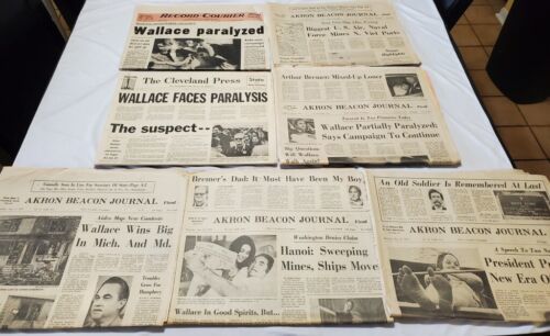 Primary image for Vintage Lot Akron Beacon Journal and The Cleveland Press Newspapers