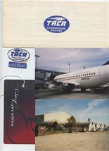 Group of TACA International Airlines Items Photos Forms Tag Stickers - $17.82