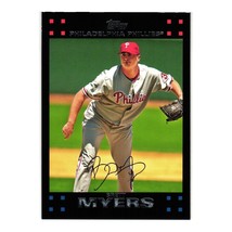 2007 Topps Baseball Card Collector Brett Myers 504 Philadelphia Phillies - £2.39 GBP