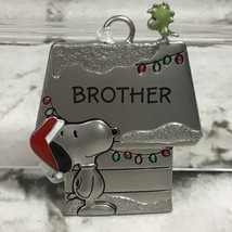 Hallmark Charmers Peanuts Christmas Ornament Snoopy Doghouse Brother - £7.90 GBP