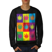 Wellcoda Blunt Cannabis Leaf Rasta Mens Sweatshirt, Pop Casual Pullover Jumper - £24.11 GBP+
