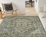 Stain-Resistant, Non-Skid Valenrug Washable Rug 6X9 - Ultra Thin Green, ... - $129.95
