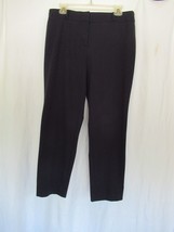 Liz Claiborne pants Size 10 navy blue flat front inseam 26&quot; - £10.42 GBP