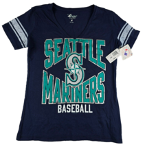 Seattle Mariners MLB G-III 4Her by Carl Banks Women&#39;s Medium Navy T-Shirt New - £19.22 GBP
