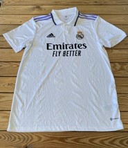 Adidas Men’s Emirates Polo Shirt Size L White Sf6 - $24.26