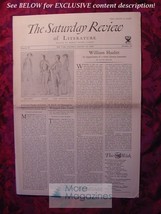 SATURDAY REVIEW January 12 1935 William Hazlitt Jacob Zeitlin Lewis Mumford - £10.76 GBP