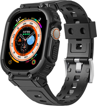 Rugged Case Band Apple Watch Ultra 49Mm Sport iWatch Strap Case Cover Protector - £15.79 GBP