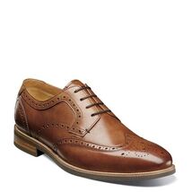 Florsheim Men Uptown Wingtip Oxfords 15170 Cognac Leather/Suede Size 7D - $79.20