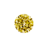 Natural Diamond 2.1mm Round VVS Clarity Intense Yellow Color Brilliant Cut Fancy - £45.81 GBP