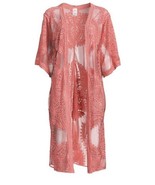 Time and Tru ~ Pink Camellia ~  Layering Piece ~ Kimono ~ Small/Medium (... - $42.15 CAD