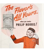 1947 Philip Morris Cigarettes Advertisement Tobacco Hotel Bell Hop Boy D... - $34.16 CAD