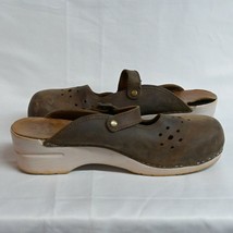 Dansko women&#39;s Slip on Brown Clogs, Buckle Comfort Shoes size 41  7051 107 - £23.12 GBP