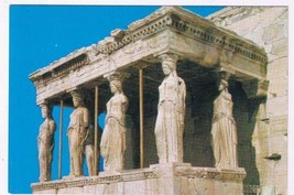 Greece Postcard Athens Portico Of The Caryatides - £2.33 GBP