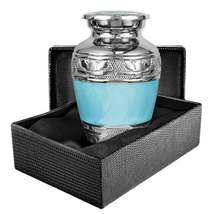Light Blue Keepsake Urn for Human Ashes - £16.03 GBP