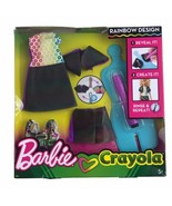 Barbie Crayola Rainbow Design Outfit Clothing Set DIY Barbie 2017 Rinse ... - £9.56 GBP