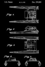 1981 - Star Trek: The Motion Picture - Vulcan Shuttle Surak - Patent Art Poster - £8.02 GBP