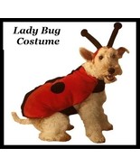 NEW 2 Pc Red Plush Lady Bug Halloween Dog Costume Outfit/Set M  Retail: ... - $14.00